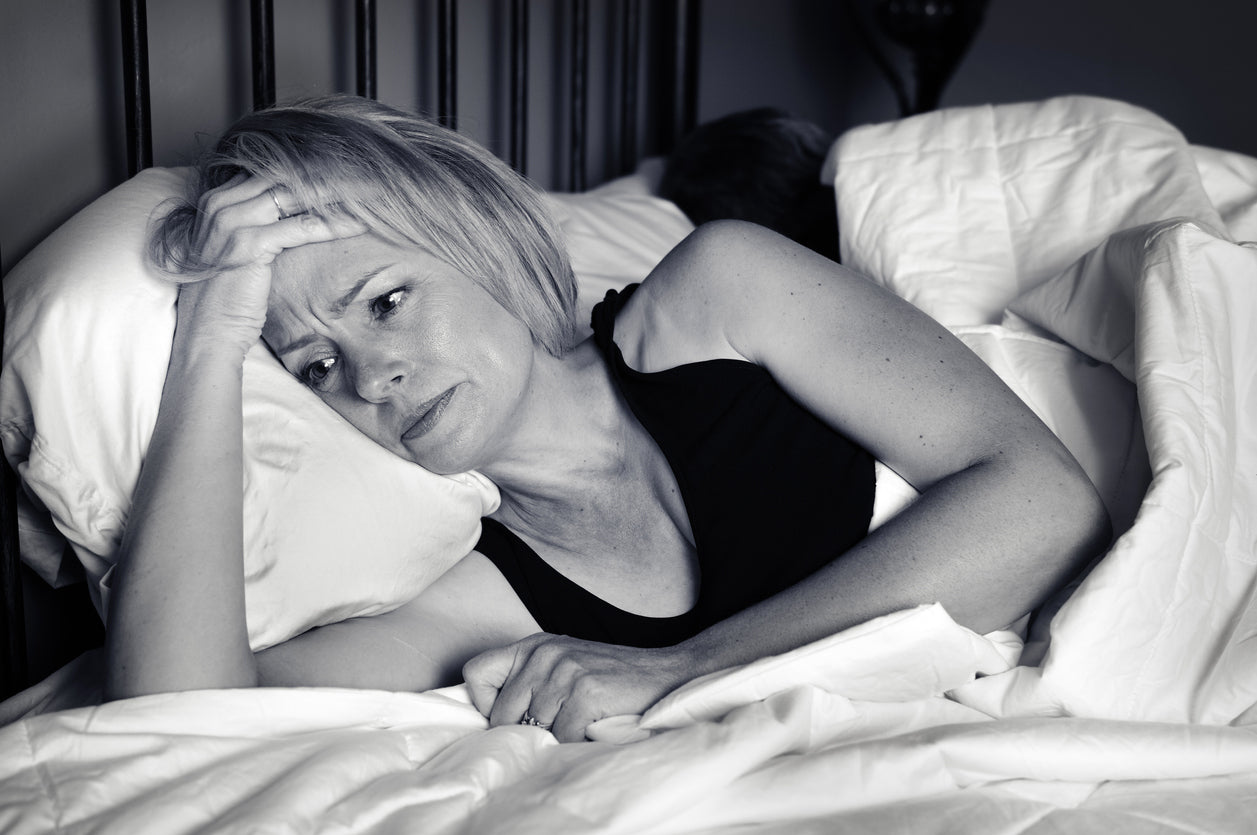 Woman suffering from insomnia